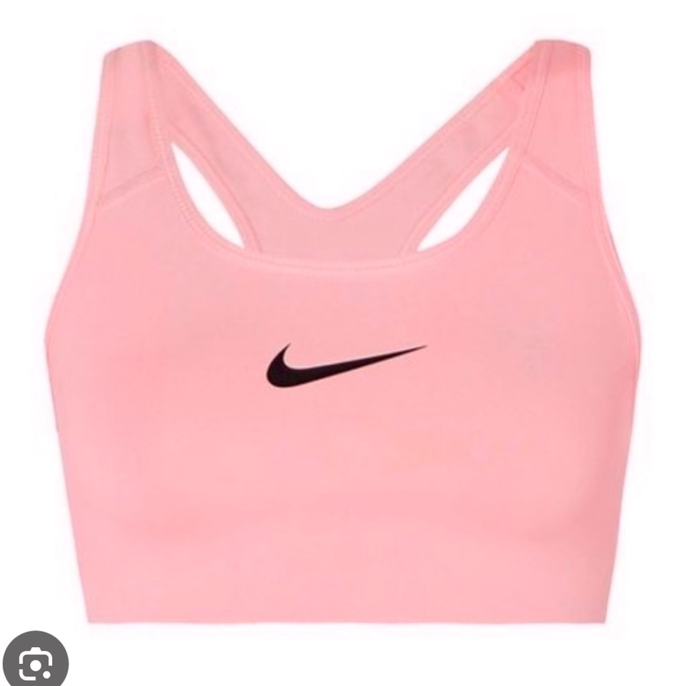 Nike Swoosh Sports Bra (Light Pink)